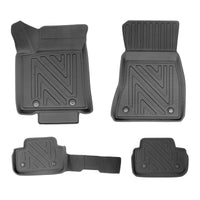 3D Auto Fussmatten für BMW i5 M60 (G60) 2023-2026 Carbon-Optik