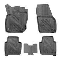3D Auto Fussmatten für VW Tayron 2024-2026 Carbon-Optik