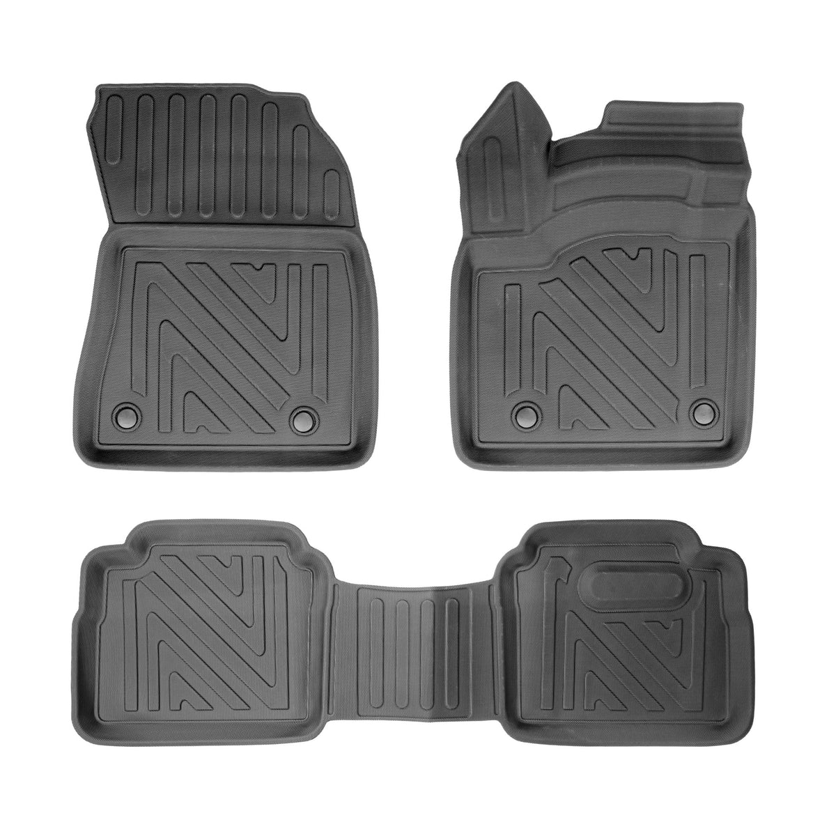 3D Auto Fussmatten für Nissan X-Trail T33 2022-2026 Carbon-Optik