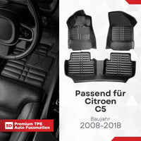 5D Premium Auto Fussmatten für Citroen C5 2008-2018