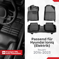 5D Premium Auto Fussmatten für Hyundai Ioniq (Elektrik) 2016-2023