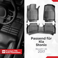 5D Premium Auto Fussmatten für Kia Stonic 2017-2026 Facelift