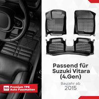 5D Premium Auto Fussmatten für Suzuki Vitara 2015-2026