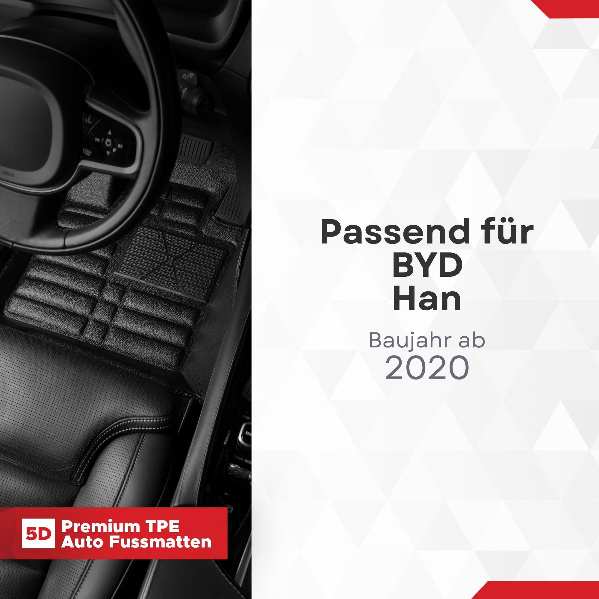 5D Premium Auto Fussmatten für BYD HAN 2020-2026