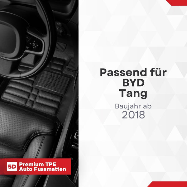 5D Premium Auto Fussmatten für BYD TANG 2018-2026