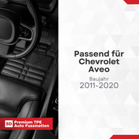 5D Premium Auto Fussmatten für Chevrolet Aveo 2011-2020