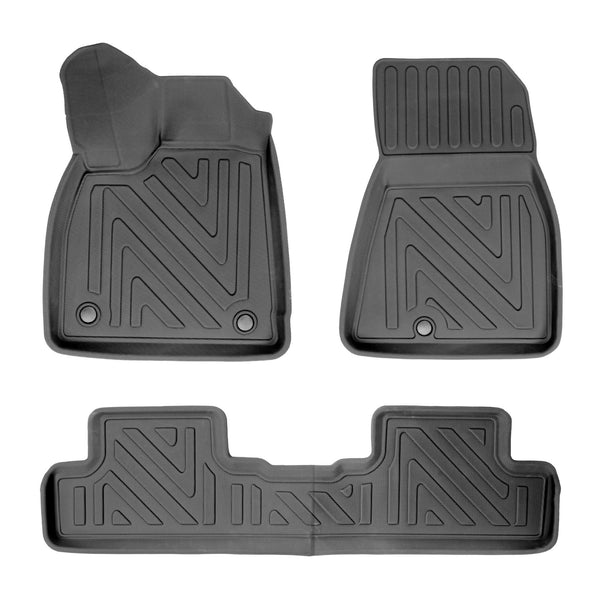 3D Auto Fussmatten für Renault 5 E-Tech (R5) 2024-2027 Carbon-Optik