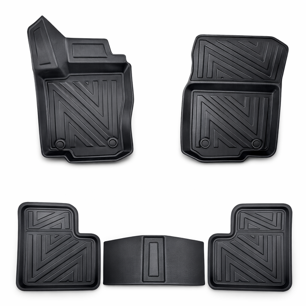 3D Fußmatten für Mercedes B Klasse W246 | 2011-2018 | Carbonfaser-Optik