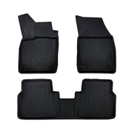 3D Auto Fussmatten für Audi Q6 e-Tron 2023-2027 Carbon-Optik
