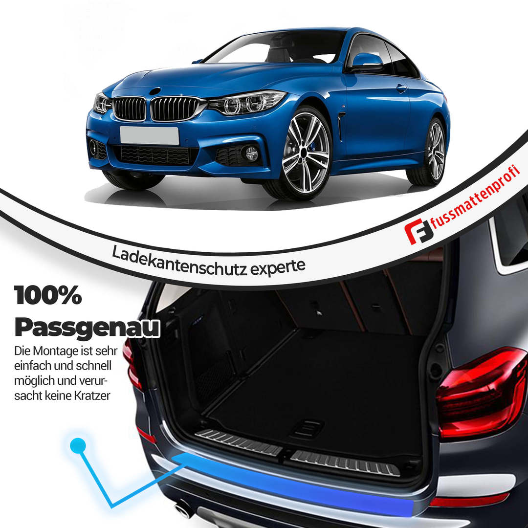 ABS Kunststoff Ladekantenschutz mit Abkantung Passend für BMW X3 (G01) Baujahr ab 2018