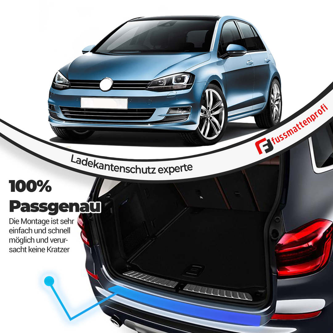 Ladekantenschutz aus Edelstahl Chrom mit Abkantung Passend für VW Amarok Baujahr 2010-2022