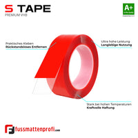 VHB Doppelseitiges Transparentband unsichtbares Klebeband Für Innen- & Außenbereich 50mm x 5m