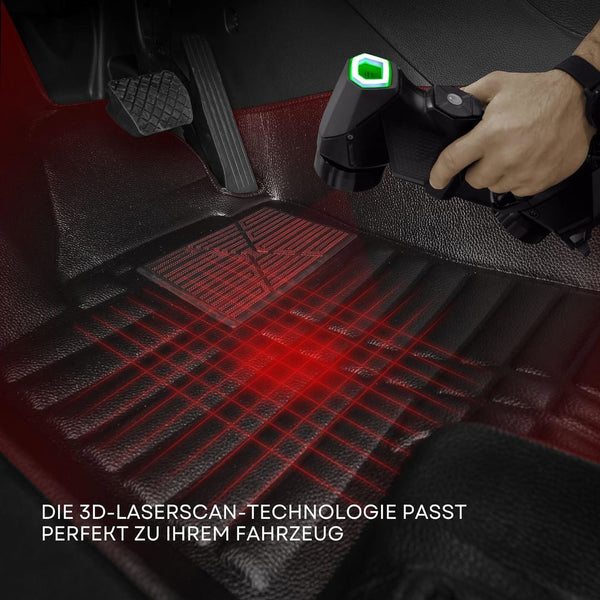5D Premium Auto Fussmatten TPE Gesamtset ( 5D Set & Kofferraum ) passend für Mercedes EQA Baujahr ab 2021