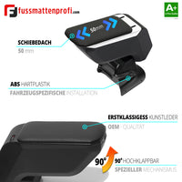 Mittelarmlehne Armauflage mit Schrauben Schwarz Passend für Nissan Juke ab 2010