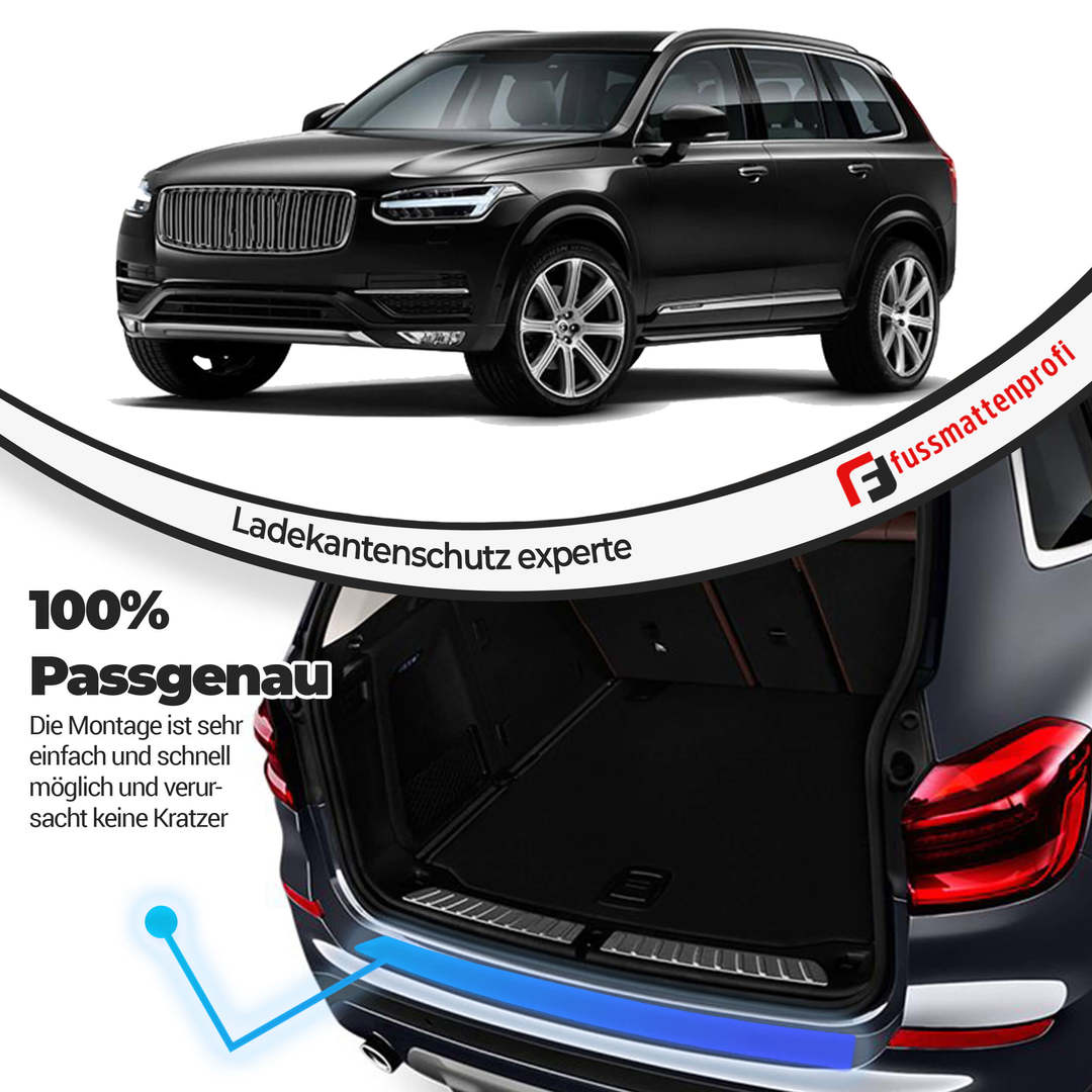 Ladekantenschutz aus Edelstahl Chrom Passend für Volvo XC 70 Baujahr 2007-2016