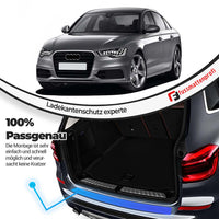 Ladekantenschutz Tuningteile aus Edelstahl Chrom mit Abkantung Kompatibel für Audi Q5 (2.Gen) Baujahr ab 2017