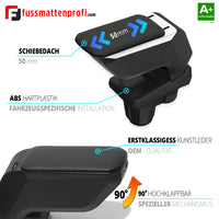 Mittelarmlehne Armauflage SCHWARZ Passend für Dacia Duster Baujahr 2009-2018
