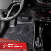 3D Premium Gummi Auto Fussmatten Set Passend für Nissan Navara Baujahr ab 2020