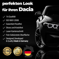 Ladekantenschutz aus Edelstahl Chrom mit Abkantung Kompatibel für Dacia Duster (1.Gen) Baujahr 2009-2018