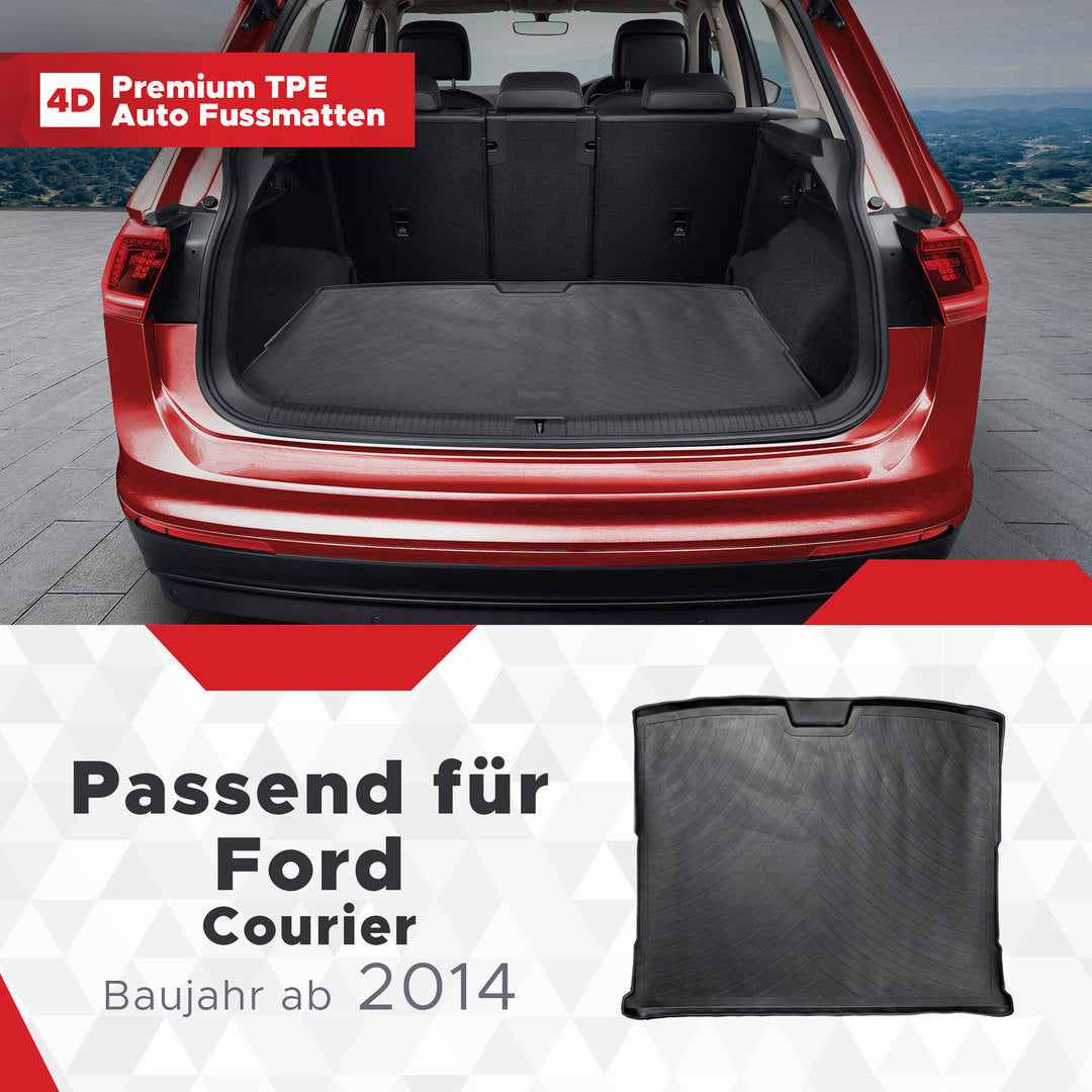 3D Kofferraum Matte passend für Ford Courier ab 2014