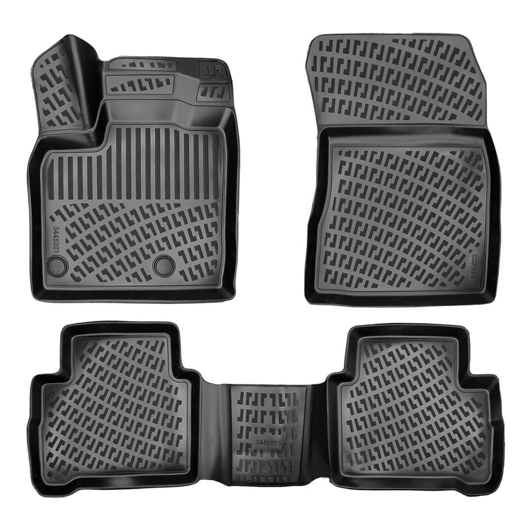 3D Auto Fussmatten für Nissan Qashqai (3.Gen) (J12) 2021-2026 (Nicht in e-Power)