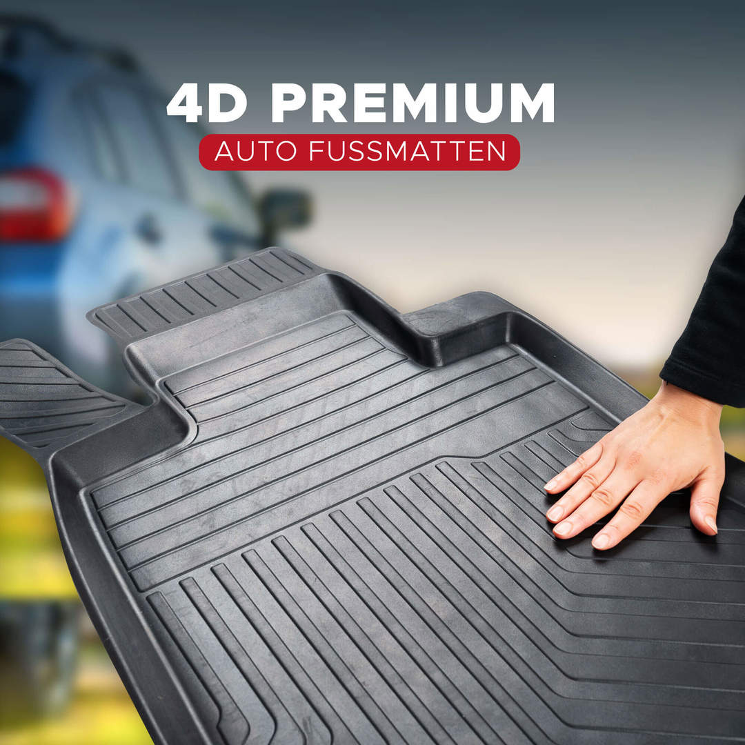 3D Premium Gummi Auto Fußmatten Set Passend für Honda CR-V (5.Gen) Baujahr 2016-2022