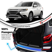 Ladekantenschutz aus Edelstahl Chrom Passend für Mitsubishi Outlander (3.Gen) Baujahr 2012-2015