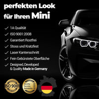 Ladekantenschutz mit 3D Profil Abkantung Fahrzeugspezifisch Passend für Mini Countryman Baujahr 2010-2016 aus Edelstahl Chrom