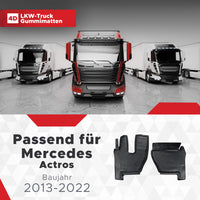 LKW Gummi Fussmatten 3D Passend für Mercedes Actros Baujahr 2013-2022