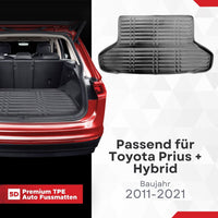 5D Premium Kofferraummatte passend für Toyota Prius + HYBRID Baujahr 2011-2021