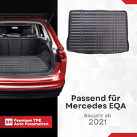 5D Premium Kofferraummatte passend für Mercedes EQA Baujahr ab 2021