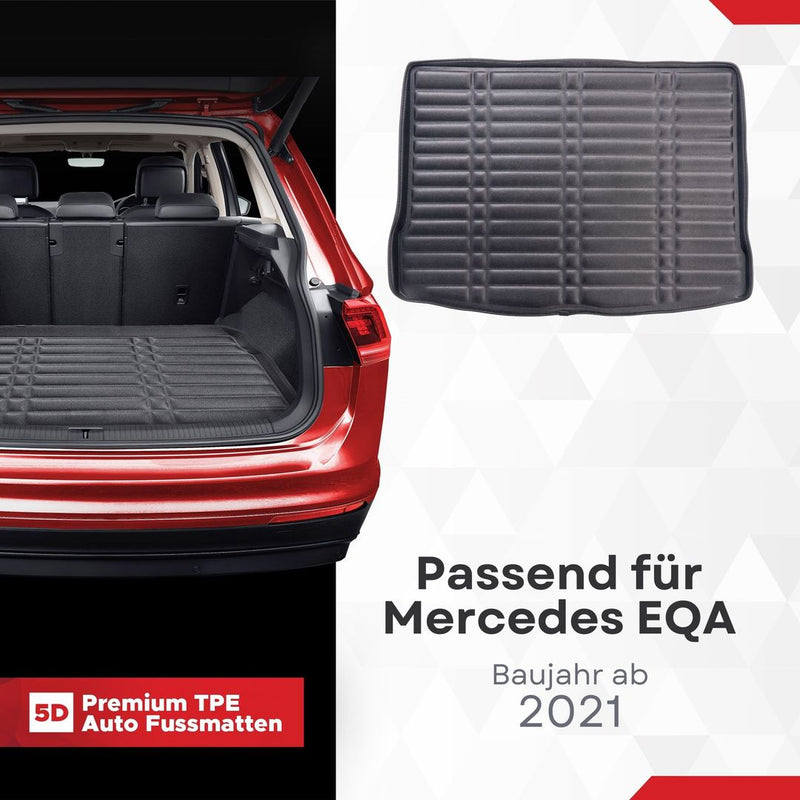 5D Premium Auto Kofferraummatte für Mercedes EQA 2021-2026