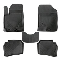 3D Premium Gummi Auto Fußmatten Set Passend für Hyundai Accent Blue Baujahr ab 2010