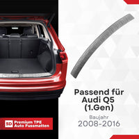 Stoßstangenschutz Ladekantenschutz Passend für Audi Q5 (1.Gen) Baujahr 2008-2016 aus Hochwertigem ABS-Kunststoff