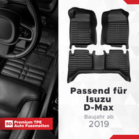 5D Premium Auto Fussmatten für Isuzu D-Max 2019-2026