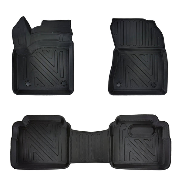3D Auto Fussmatten für Nissan X-Trail E-Power 2022-2026 Carbon-Optik