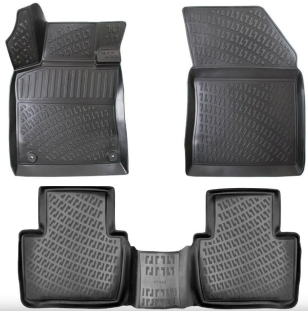 3D Premium Gummi Auto Fussmatten Set Passend für Peugeot 508 Baujahr ab 2020