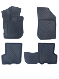 3D Auto Fussmatten für Renault Symbol 2013-2021 Carbon-Optik