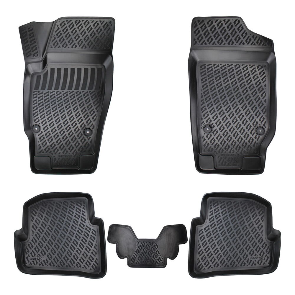 3D Auto Fussmatten passend für Skoda Fabia (2.Gen) 2007-2014