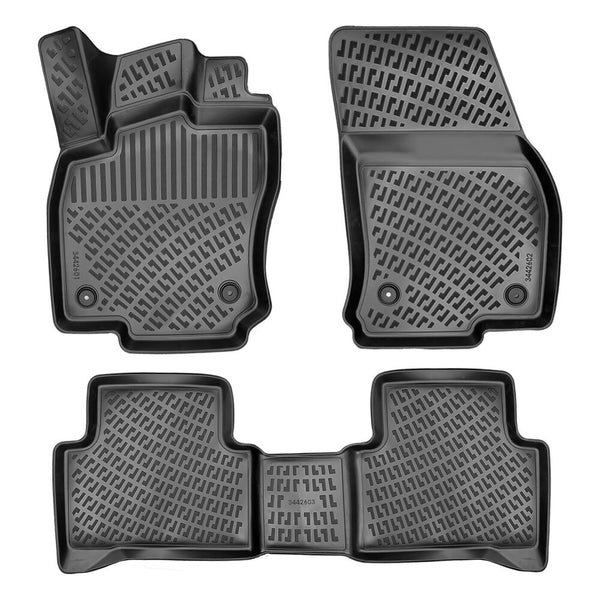 3D Auto Fussmatten für VW Touran (2.Gen) 2015-2026