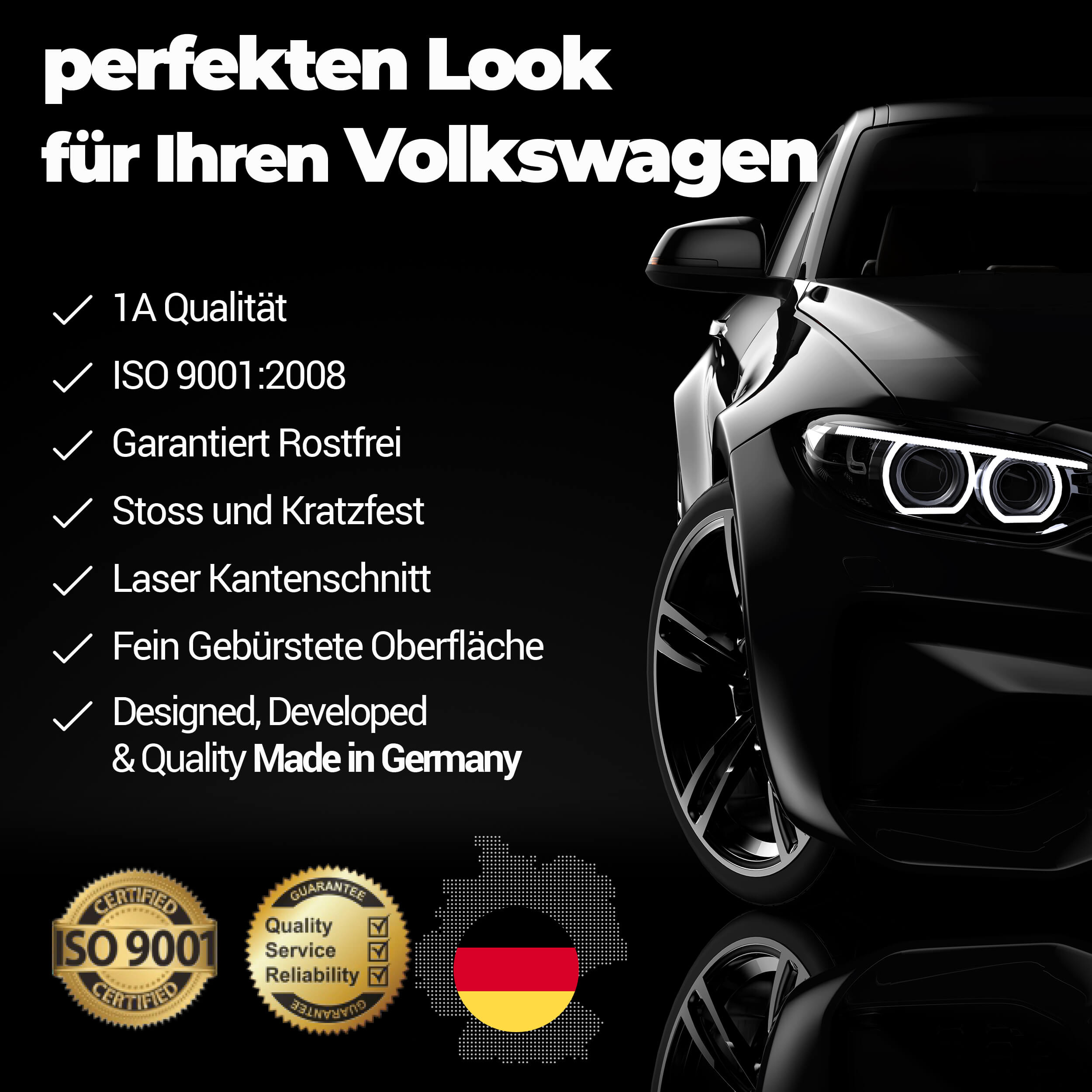 Ladekantenschutz Edelstahl passend für VW Tiguan ab 2016/VW Tiguan
