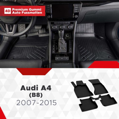 AutoFussmatten Fussmattenprofi Audi A4 B8 Baujahr 2007 2015