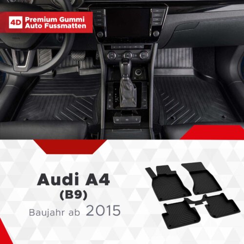 AutoFussmatten Fussmattenprofi Audi A4 B9 Baujahr ab 2015