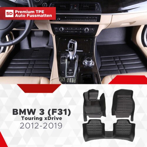 AutoFussmatten Fussmattenprofi BMW 3 F31 Touring xDrive Baujahr 2012 2019