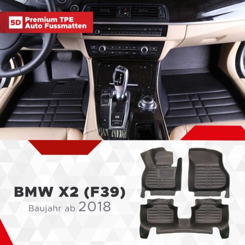 AutoFussmatten Fussmattenprofi BMW X2 F39 Baujahr ab 2018
