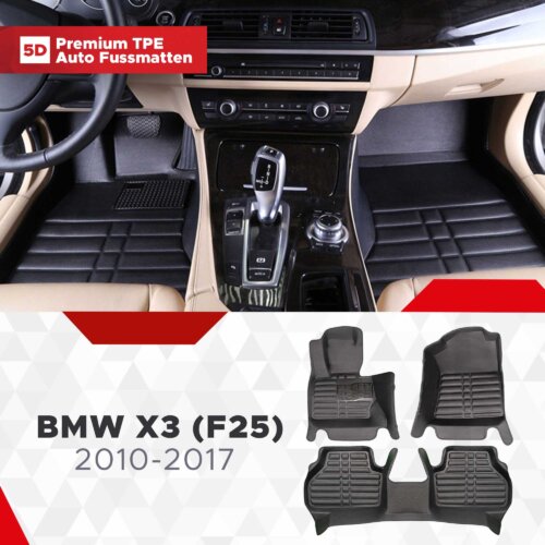AutoFussmatten Fussmattenprofi BMW X3 F25 Baujahr 2010 2017