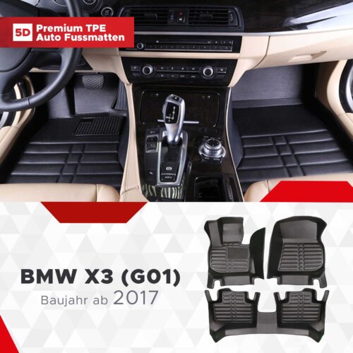 AutoFussmatten Fussmattenprofi BMW X3 G01 Baujahr ab 2017