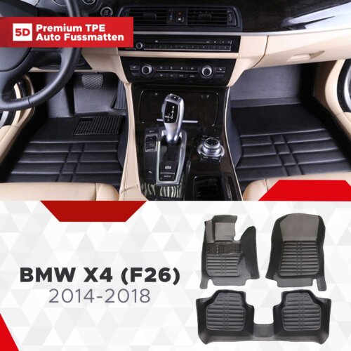 AutoFussmatten Fussmattenprofi BMW X4 F26 Baujahr 2014 2018