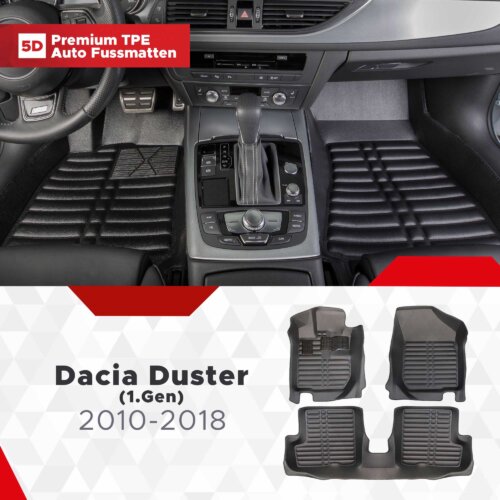 AutoFussmatten Fussmattenprofi Dacia Duster 1 Gen Baujahr 2010 2018