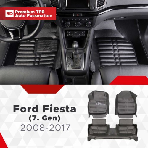 AutoFussmatten Fussmattenprofi Ford Fiesta 7 Gen Baujahr 2008 2017 1
